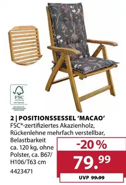 Dehner Positionssessel macao Angebot