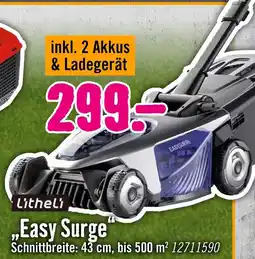 Hornbach Litheli akku-rasenmäher „easy surge“ Angebot