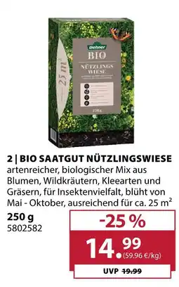 Dehner Dehner bio saatgut nützlingswiese Angebot