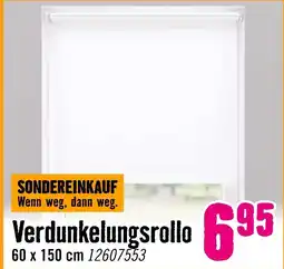 Hornbach Verdunkelungsrollo Angebot