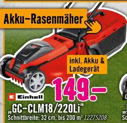 Hornbach Einhell akku-rasenmäher gc-clm18/220li Angebot