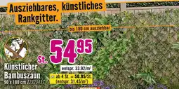 Hornbach Hornbach künstlicher bambuszaun Angebot