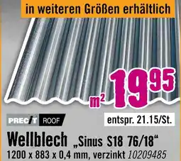 Hornbach Preci roof wellblech „sinus s18 76/18“ Angebot