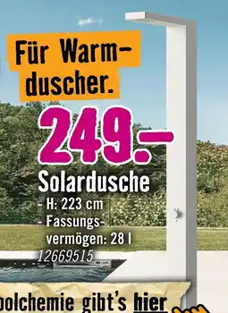 Hornbach Solardusche Angebot