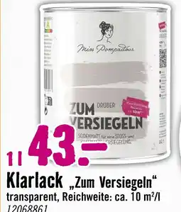 Hornbach Miss pompadour klarlack zum versiegeln Angebot