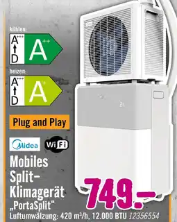 Hornbach Midea mobiles split-klimagerät portasplit Angebot