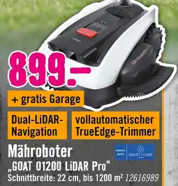 Hornbach Mähroboter „goat o1200 lidar pro“ Angebot
