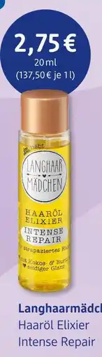 dm drogerie Langhaarmädchen haaröl elixier intense repair Angebot