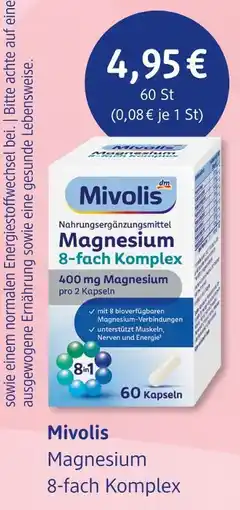 dm drogerie Mivolis magnesium 8-fach komplex Angebot