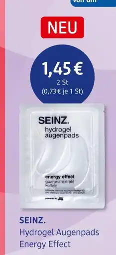 dm drogerie Seinz. hydrogel augenpads energy effect Angebot