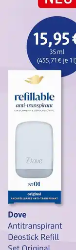 dm drogerie Dove antitranspirant deostick refill set original Angebot