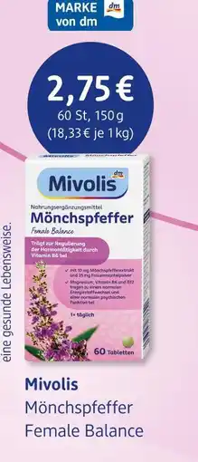 dm drogerie Mivolis mönchspfeffer female balance Angebot