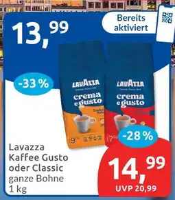 Budni Lavazza kaffee gusto oder classic Angebot