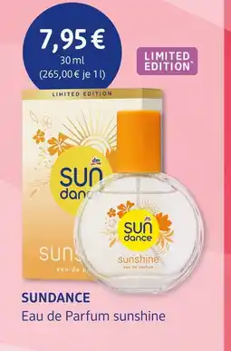 dm drogerie Sundance eau de parfum sunshine Angebot