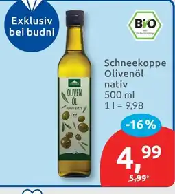 Budni Schneekoppe olivenöl nativ Angebot