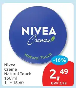 Budni Nivea creme natural touch Angebot