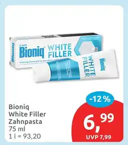 Budni Bioniq white filler zahnpasta Angebot