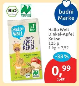 Budni Hallo welt dinkel-apfel kekse Angebot