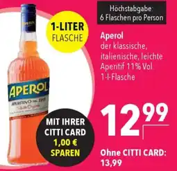 CITTI Markt Aperol APERITIVO Angebot