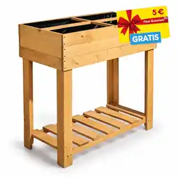 Netto Marken-Discount Living & Garden Hochbeet aus Holz + 5 € Filial-Gutschein Angebot