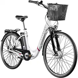 Netto Marken-Discount Zündapp Z517 E Bike Damenfahrrad 28 Zoll weiß/beere Angebot
