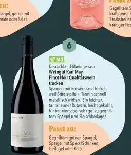 CITTI Markt Weingut Karl May Pinot Noir Qualitätswein trocken Angebot