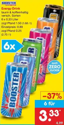 Netto Marken-Discount BOOSTER Energy Drink Angebot