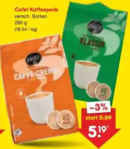 Netto Marken-Discount Cafet Kaffeepads Angebot