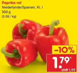 Netto Marken-Discount Paprika rot Angebot