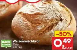 Netto Marken-Discount BACK STUBE Weizenmischbrot Angebot
