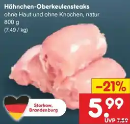 Netto Marken-Discount Hähnchen-Oberkeulensteaks Angebot