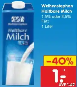 Netto Marken-Discount Weihenstephan Haltbare Milch Angebot