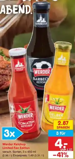 Netto Marken-Discount Werder Ketchup Limited Fan Edition Angebot