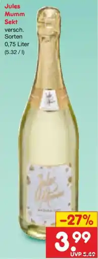 Netto Marken-Discount Jules Mumm Sekt Angebot