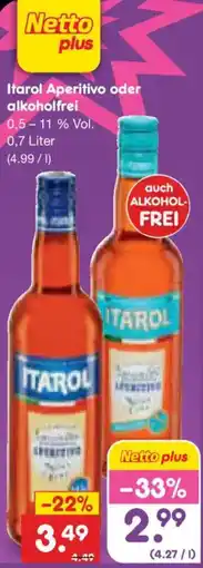Netto Marken-Discount Itarol Aperitivo oder alkoholfrei Angebot
