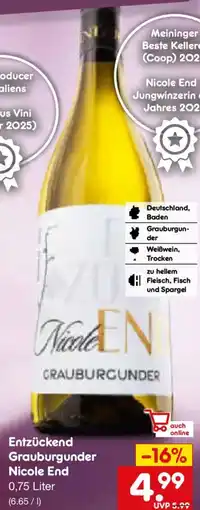 Netto Marken-Discount Entzückend Grauburgunder Nicole End Angebot