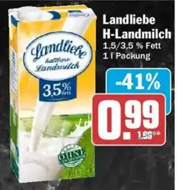 AEZ Landliebe H-Landmilch Angebot