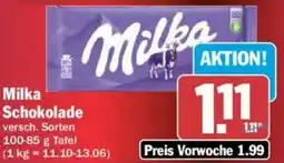 AEZ Milka Schokolade Angebot