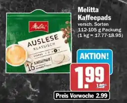 AEZ Melitta Kaffeepads Angebot