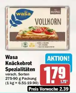 AEZ Wasa Knäckebrot Spezialitäten Angebot