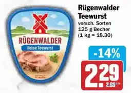 AEZ Rügenwalder Teewurst Angebot