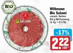 AEZ Wiltmann Bio Salami Angebot