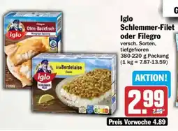 AEZ Iglo Schlemmer-Filet oder Filegro Angebot
