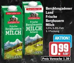 AEZ Berchtesgadener Land Frische Bergbauern Milch Angebot