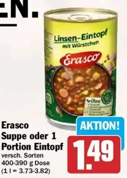 AEZ Erasco Suppe oder 1 Portion Eintopf Angebot