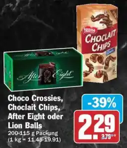 AEZ Choco Crossies, Choclait Chips, After Eight oder Lion Balls Angebot