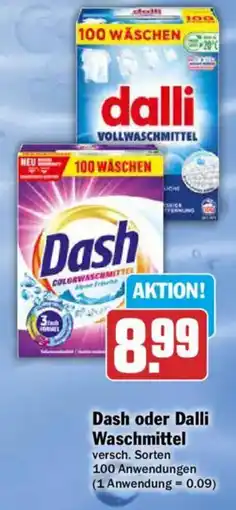 AEZ Dash oder Dalli Waschmittel Angebot