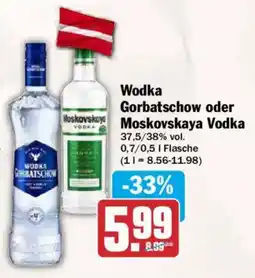 AEZ Wodka Gorbatschow oder Moskovskay Vodka Angebot