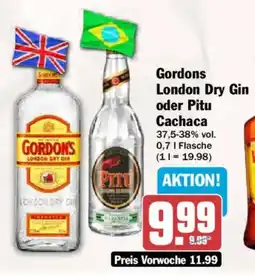 AEZ Gordon's london dry gin oder pitu cachaca Angebot