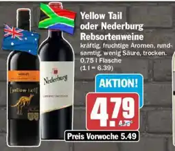 AEZ Yellow Tail oder Nederburg Rebsortenweine Angebot